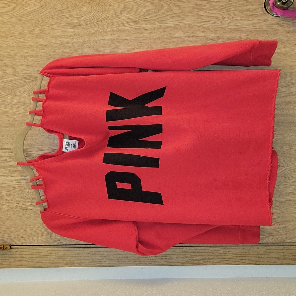 PINK Ripped shoulder Top